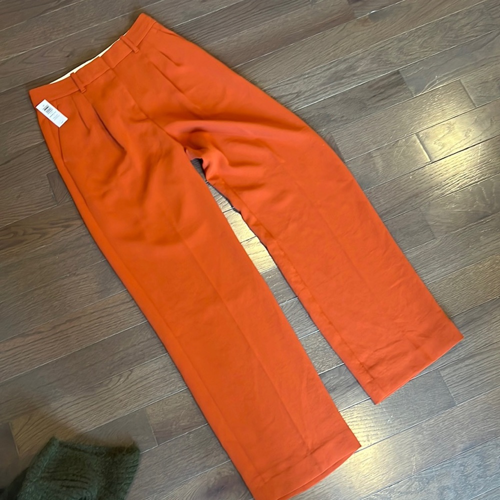 Aritzia Orange Wide-Leg Pants
